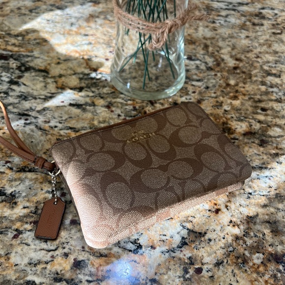 Coach Brown Wristlet - Picture 9 of 12